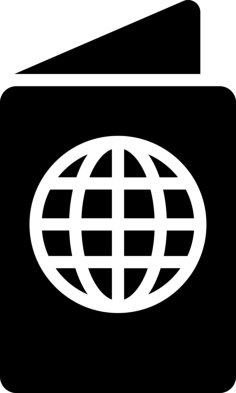 International Passport Vinyl Cutting Svg File, Free Vectors File